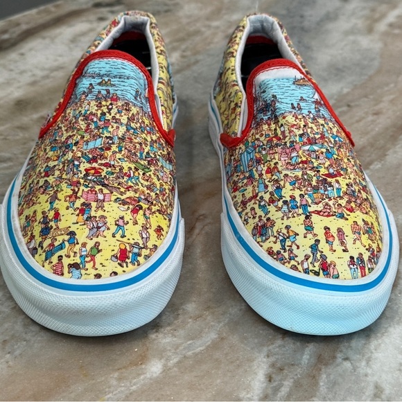 Unisex VANS Where’s Waldo? Slip on Sneakers- Size Women’s 7 - Picture 4 of 11